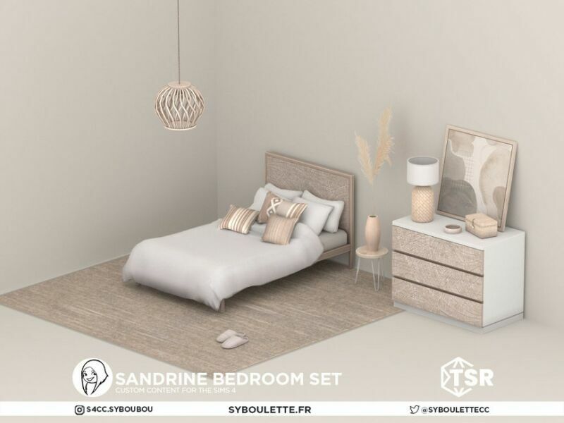 sims 4 cc sandrine bedroom set part 1 by syboubou 5