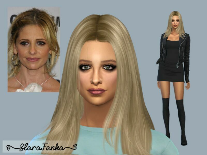 Sarah Michelle Gellar (Request) By Starafanka Sims 4 CC