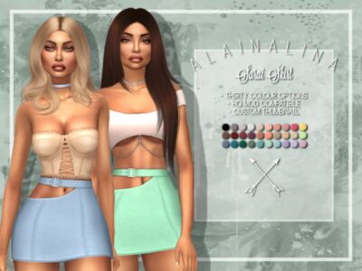 Sarai Skirt By Alainalina Sims 4 CC