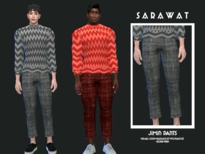 Sarawat_Jimin Pant By Sarawat Sims 4 CC