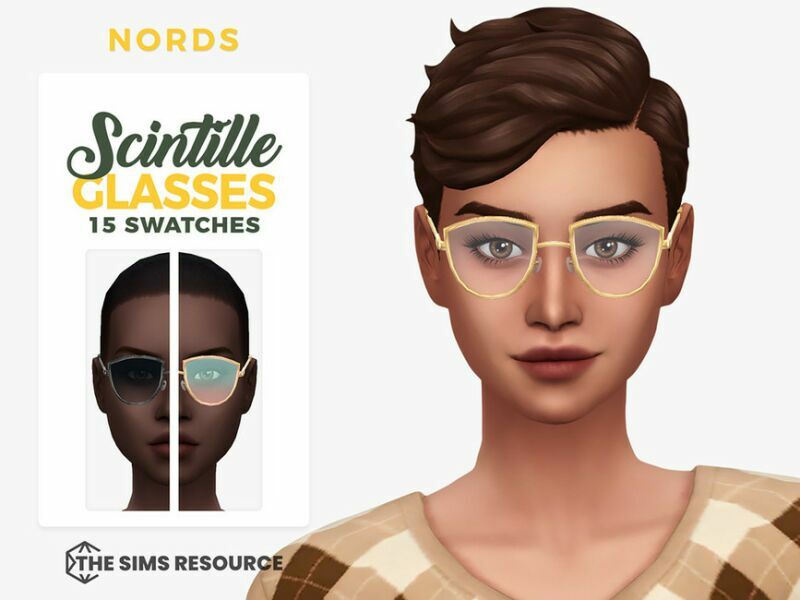 Scintille Glasses By Nords Sims 4 CC