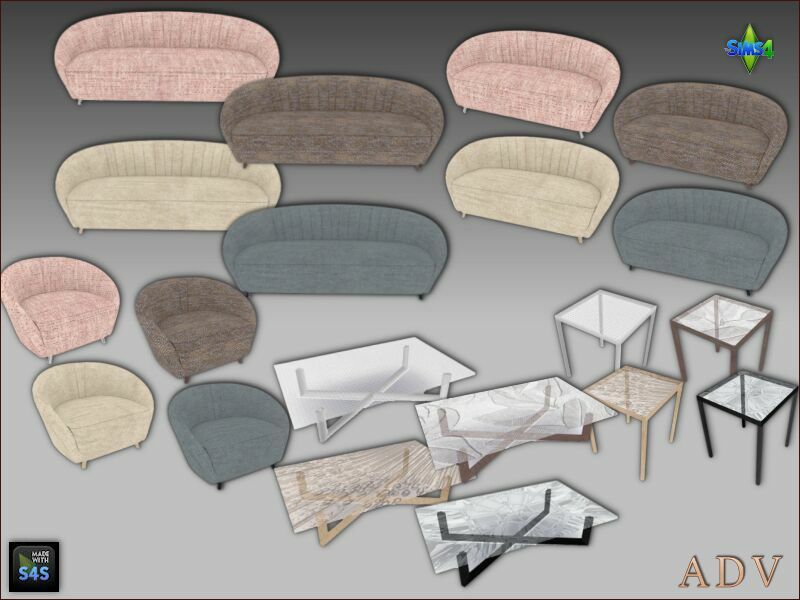 Seating Furniture And Tables Sims 4 CC