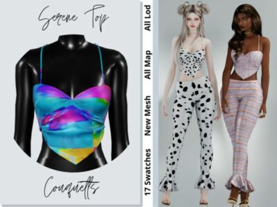 Serene TOP By Couquett Sims 4 CC