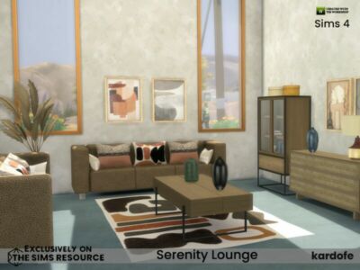 Serenity Lounge By Kardofe Sims 4 CC