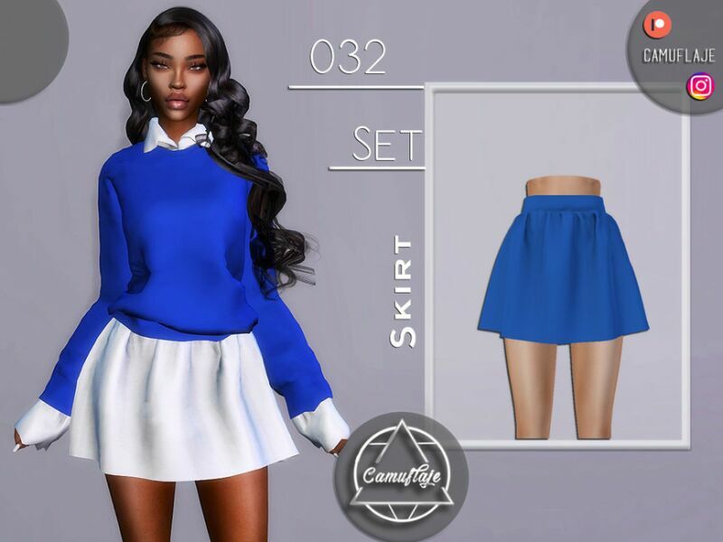 SET 032 – Skirt By Camuflaje Sims 4 CC