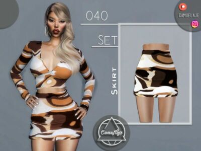 SET 040 – Skirt By Camuflaje Sims 4 CC