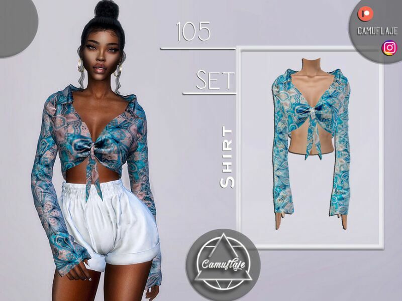 SET 105 – Shirt By Camuflaje Sims 4 CC