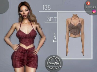 SET 138 – TOP By Camuflaje Sims 4 CC