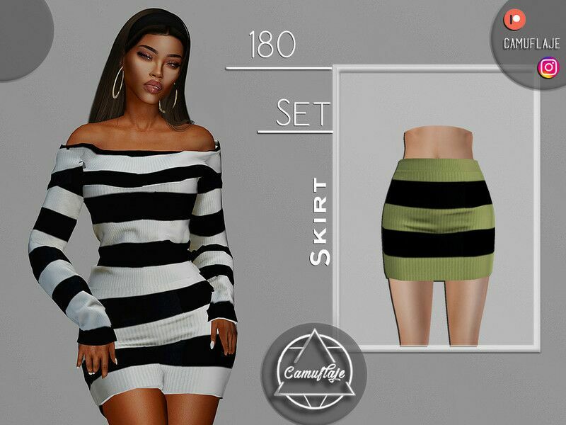 SET 180 – Skirt By Camuflaje Sims 4 CC