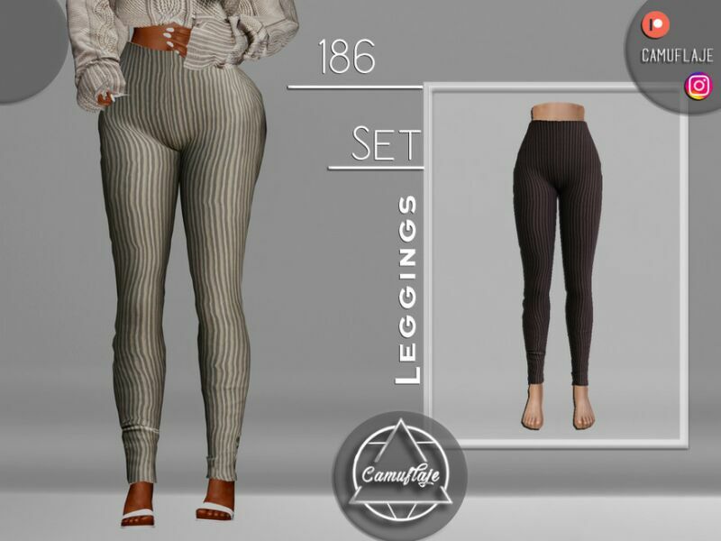 SET 186 – Leggings By Camuflaje Sims 4 CC