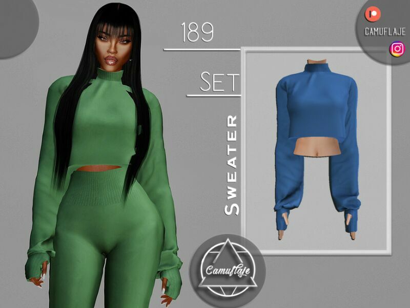 SET 189 – Sweater By Camuflaje Sims 4 CC