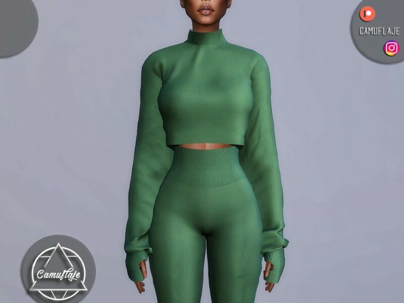 sims 4 cc set 189 sweater by camuflaje 2