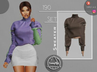 SET 190 – Sweater By Camuflaje Sims 4 CC