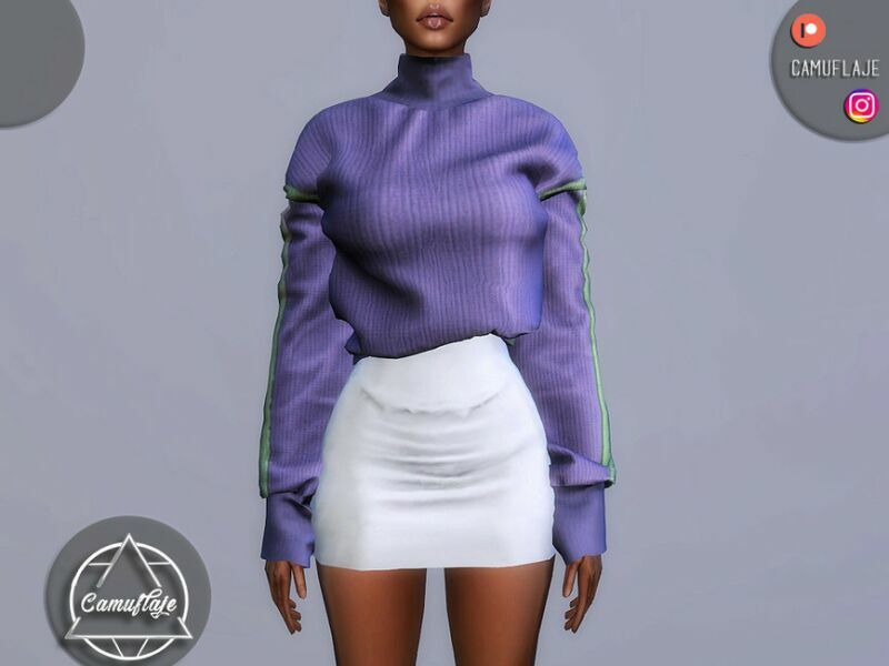 sims 4 cc set 190 sweater by camuflaje 3