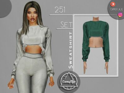 SET 251 – Sweatshirt By Camuflaje Sims 4 CC