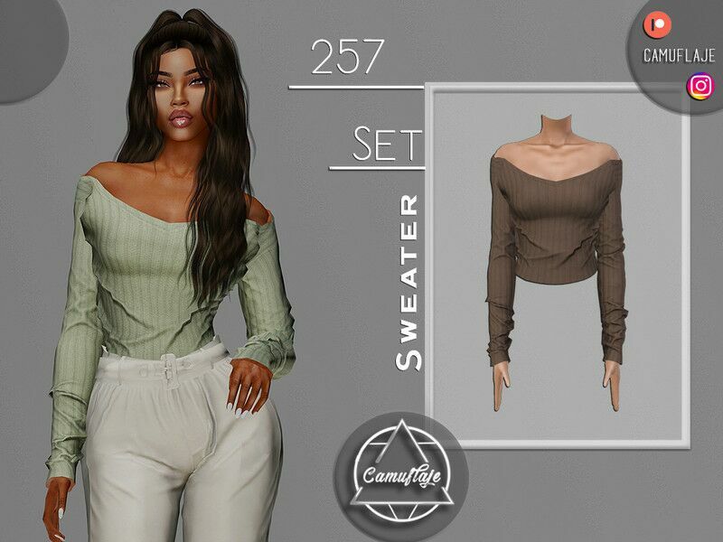 SET 257 – Sweater Sims 4 CC