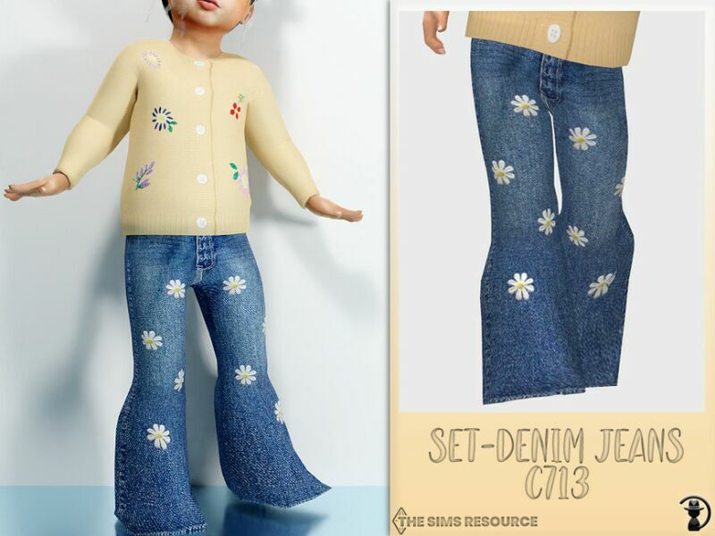 Set-Denim Jeans C713 By Turksimmer Sims 4 CC