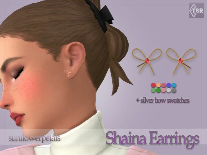 Shaina Earrings By Sunflowerpetalscc Sims 4 CC