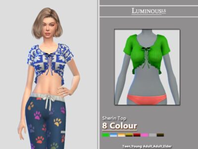 Sherin TOP By Luminousls Sims 4 CC