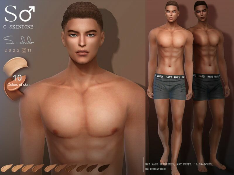 Shine Colorful Male Skintone By S-Club By S-Club Sims 4 CC