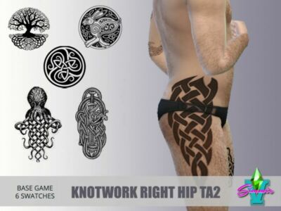 Simmiev Knotwork Right HIP TA2 By Simmiev Sims 4 CC