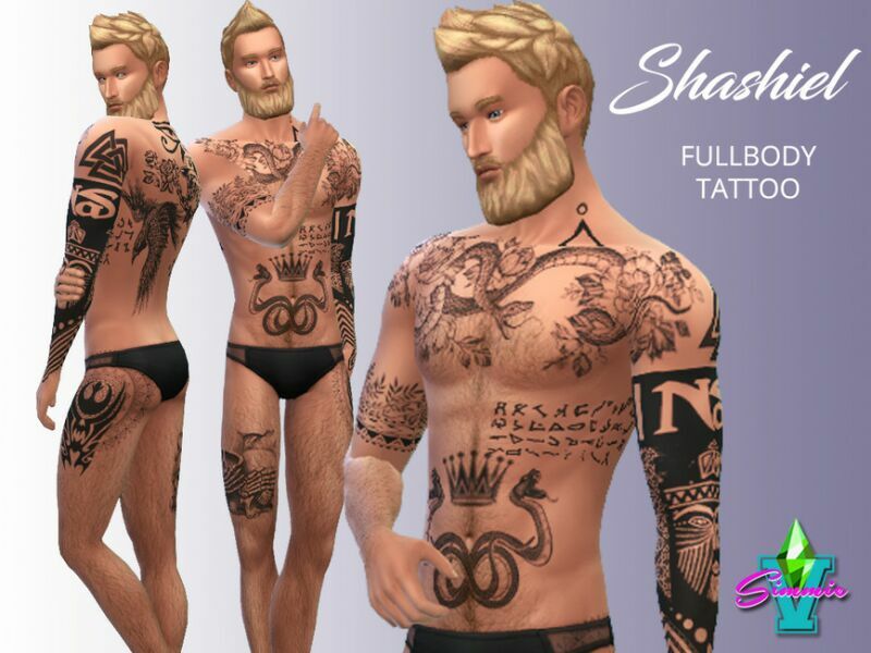 Simmiev Shashiel FB Tattoo By Simmiev Sims 4 CC