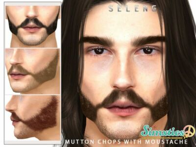 Simxties Mutton Chops With Moustache Sims 4 CC