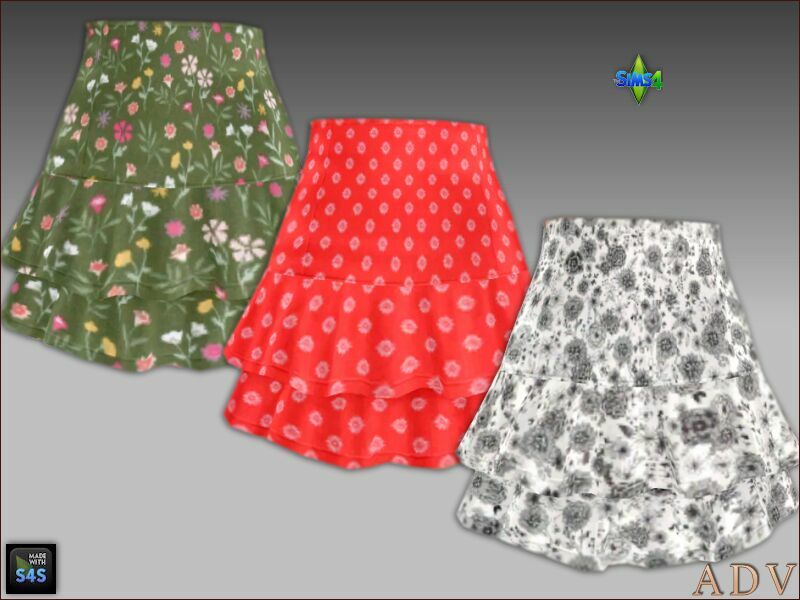 sims 4 cc skirts and sweaters for teens and young adults 3