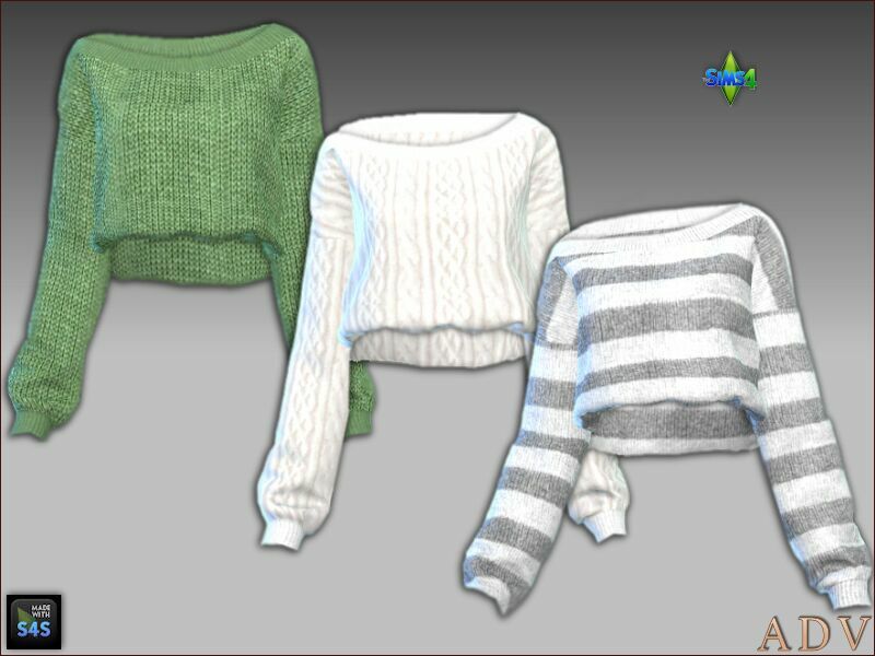 sims 4 cc skirts and sweaters for teens and young adults 5