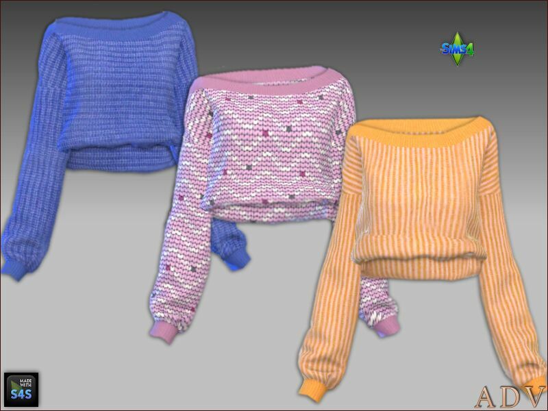 sims 4 cc skirts and sweaters for teens and young adults 6