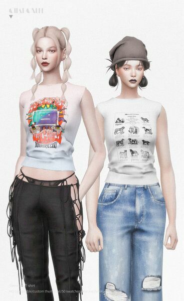 sims 4 cc sleeveless t shirt by charonlee 2