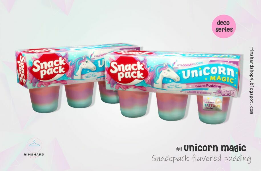 Snackpack Unicorn Magic By Rimshard Sims 4 CC