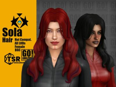 Sola Hair By Goamazons Sims 4 CC