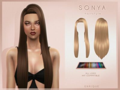 Sonya Hairstyle By Enriques4 Sims 4 CC