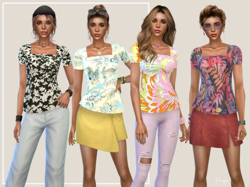 sims 4 cc springblouse by paogae 2