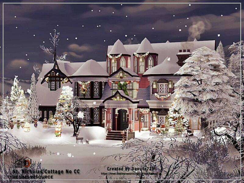 sims 4 cc st nicholas cottage no cc by danuta720 2