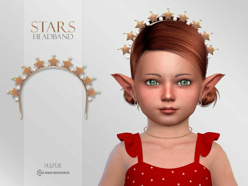 Stars Headband Toddler By Suzue Sims 4 CC