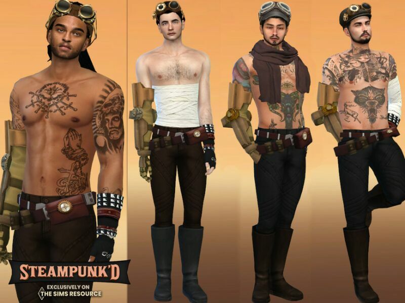 Steampunked Bethelbert Outfit By Mclaynesims Sims 4 CC