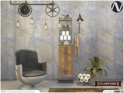 Steampunked | Charlotte Bathroom Extra By Artvitalex Sims 4 CC