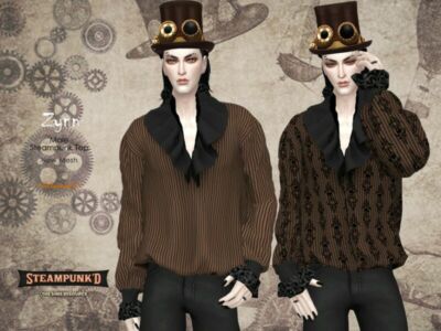 Steampunked – Zynn – Male TOP By Helsoseira Sims 4 CC