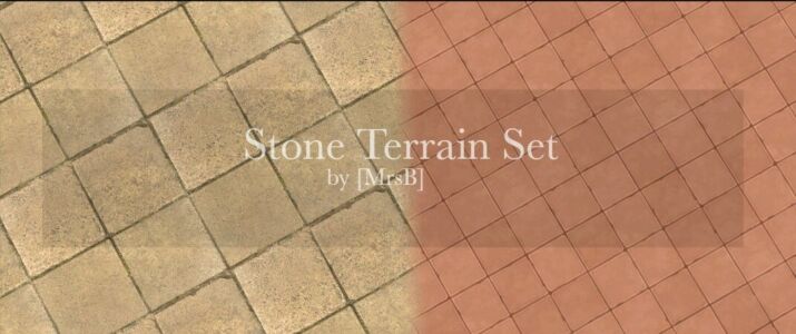 Stone Terrain SET | 2 Swatches By Mrsbarbiex3 Sims 4 CC