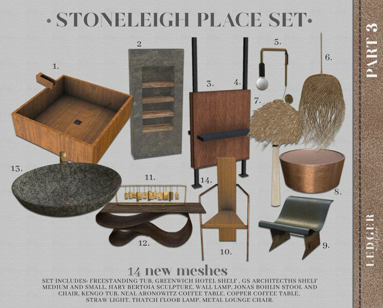 Stoneleigh Place SET Part 3 Sims 4 CC