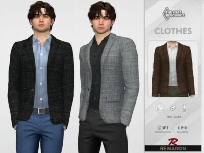 Suits 01 For Male SIM By Remaron Sims 4 CC