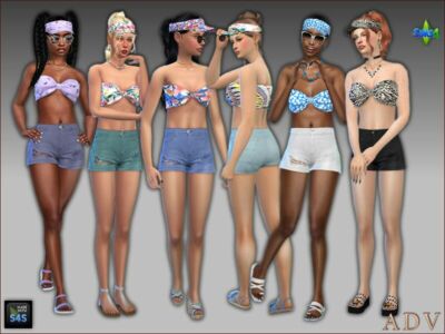 Summer Outfit For Teens And Young Adullts Sims 4 CC