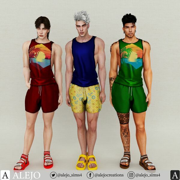 sims 4 cc summer sleeveless shirt the dok 6