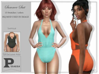 Summer Suit By Pizazz Sims 4 CC