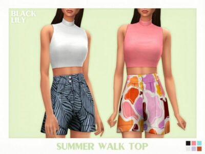 Summer Walk TOP Sims 4 CC