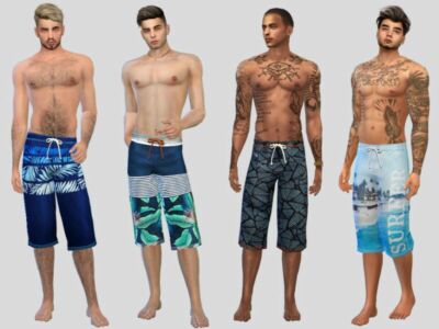 Surfer Board Shorts By Mclaynesims Sims 4 CC