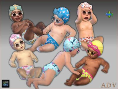 Swimwear For Infant Girls Sims 4 CC