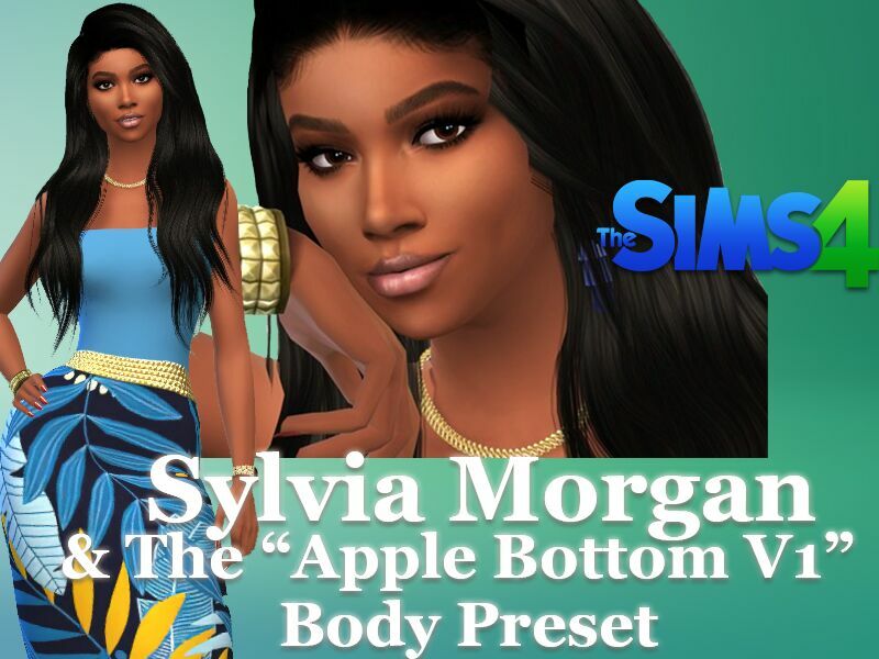 Sylvia Morgan & The Apple Bottom V1 Body Preset By VTK Sims 4 CC